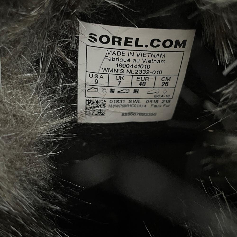 SOREL Tofino II Waterproof Fur Trim Lace up Tall Winter Snow Boots Y2K - Picture 7 of 7